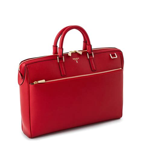 red fake leather computer bag|red leather laptop bags.